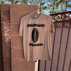 Tan/Beige Crayon Shirt - L